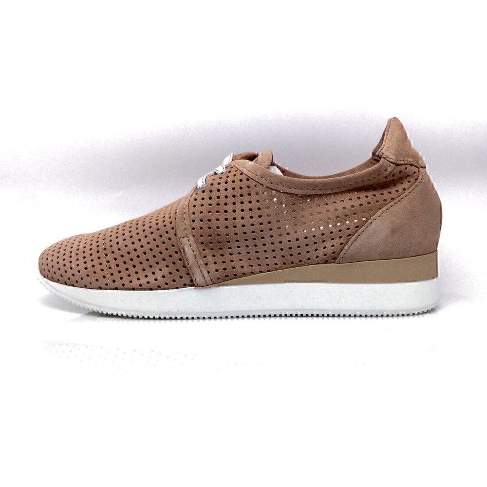 NEW MAXMARA MM41 Nude  Suede Sneakers Shoes - Picture 9 of 11